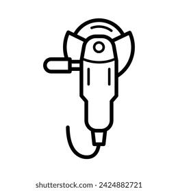 Angle grinder free construction and tools icon vector design illustration