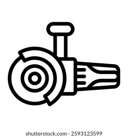 Angle Grinder Glyph Icon Design For Personal nad Commercial Use