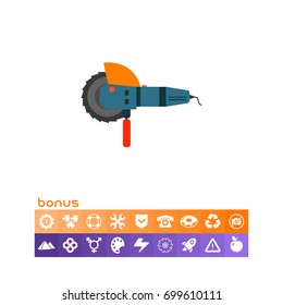 Angle grinder icon