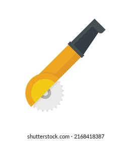 Winkelschleifersymbol. Flache Illustration eines Winkelschleifers, Vektorsymbol einzeln auf weißem Hintergrund