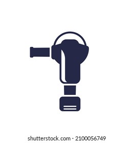 angle grinder icon on white