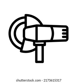 Winkelschleifer-Symbol-Vektorgrafik