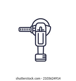 angle grinder machine line icon