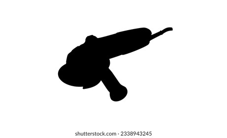 Silhouette Angle Grinder, vector de alta calidad