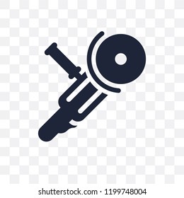 Angle grinder transparent icon. Angle grinder symbol design from Construction collection. Simple element vector illustration on transparent background.