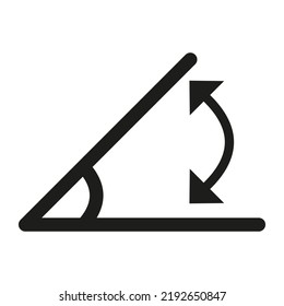 Angle icon. Different angle vector illustration