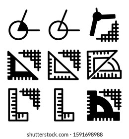 angle icon isolated sign symbol vector illustration - Collection of high quality black style vector icons
