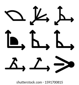 angle icon isolated sign symbol vector illustration - Collection of high quality black style vector icons
