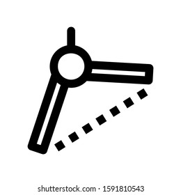 angle icon isolated sign symbol vector illustration - high quality black style vector icons
