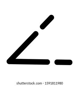 angle icon isolated sign symbol vector illustration - high quality black style vector icons
