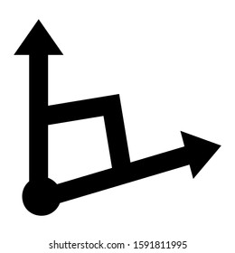 angle icon isolated sign symbol vector illustration - high quality black style vector icons
