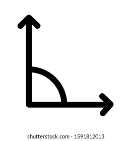angle icon isolated sign symbol vector illustration - high quality black style vector icons
