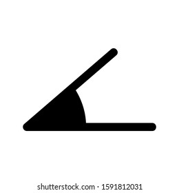 angle icon isolated sign symbol vector illustration - high quality black style vector icons
