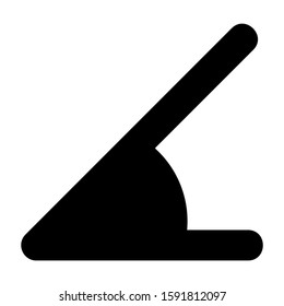 angle icon isolated sign symbol vector illustration - high quality black style vector icons
