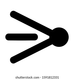 angle icon isolated sign symbol vector illustration - high quality black style vector icons
