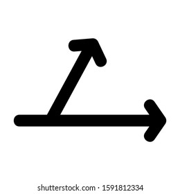 angle icon isolated sign symbol vector illustration - high quality black style vector icons
