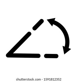 angle icon isolated sign symbol vector illustration - high quality black style vector icons
