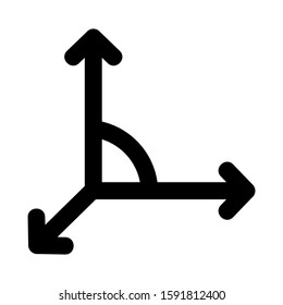 angle icon isolated sign symbol vector illustration - high quality black style vector icons
