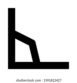 angle icon isolated sign symbol vector illustration - high quality black style vector icons
