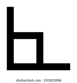 angle icon isolated sign symbol vector illustration - high quality black style vector icons
