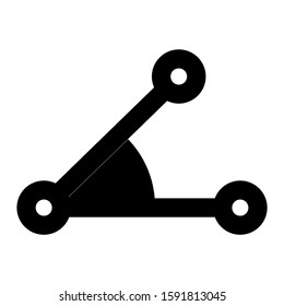 angle icon isolated sign symbol vector illustration - high quality black style vector icons
