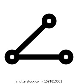 angle icon isolated sign symbol vector illustration - high quality black style vector icons
