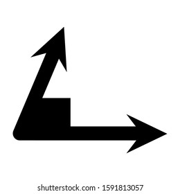 angle icon isolated sign symbol vector illustration - high quality black style vector icons
