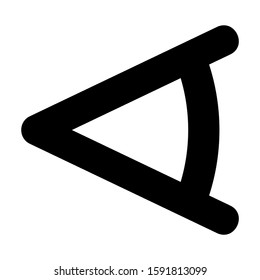 angle icon isolated sign symbol vector illustration - high quality black style vector icons
