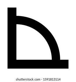angle icon isolated sign symbol vector illustration - high quality black style vector icons
