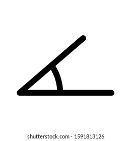 angle icon isolated sign symbol vector illustration - high quality black style vector icons
