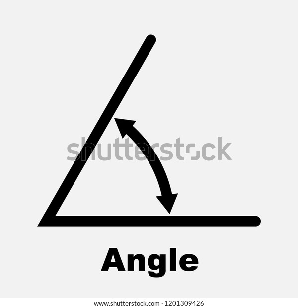 Angle Icon Isolated Icon Angle Symbol Stock Vector (Royalty Free ...