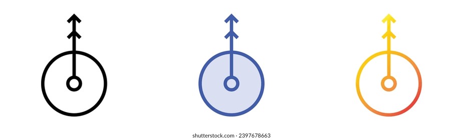 icono de ángulo. Diseño lineal, azul de relleno y degradado de estilo aislado en fondo blanco