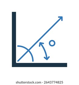 Angle Icon Mixed Vector Illustration