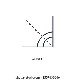 Angle Icon Simple Element Illustration Isolated Stock Vector (Royalty ...