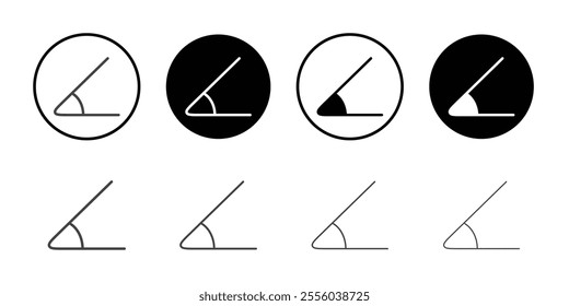 Angle icon Thin outline art symbol