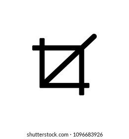 angle increase sign icon. Element of web icon with one color for mobile concept and web apps. Isolated angle increase sign icon can be used for web and mobile on white background