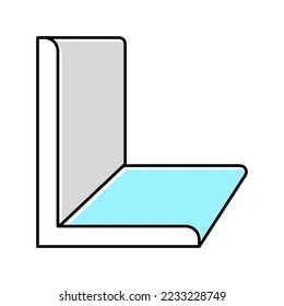 angle metal profile color icon vector. angle metal profile sign. isolated symbol illustration