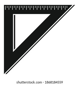 Angle metric ruler icon. Simple illustration of angle metric ruler vector icon for web design isolated on white background