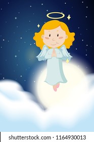 Un ángulo en la ilustración del cielo