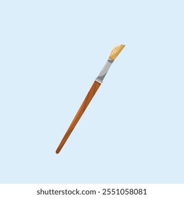 angle paint brush icons, artist items in drawing in flat style, suitable for posters and web icons
