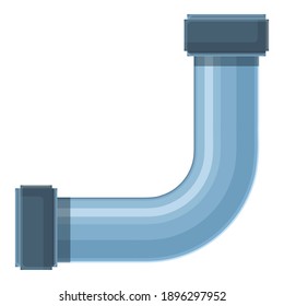 Angle pipe icon. Cartoon of angle pipe vector icon for web design isolated on white background