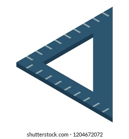 Angle ruler icon. Isometric of angle ruler vector icon for web design isolated on white background