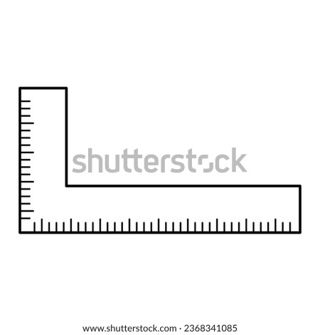 Angle Ruler Icon For Logo And More