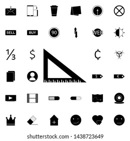 angle ruler icon. Universal set of web for website design and development, app development