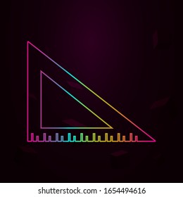 angle ruler nolan style icon. Simple thin line, outline vector of web icons for ui and ux, website or mobile application