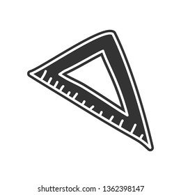 angle ruler sketch icon. Element of Education for mobile concept and web apps icon. Glyph, flat icon for website design and development, app development