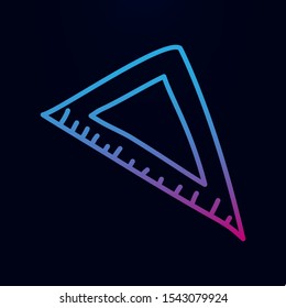Angle ruler sketch nolan icon. Simple thin line, outline vector of education icons for ui and ux, website or mobile application