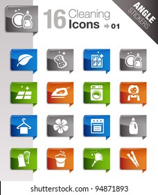 Angle Stickers - Cleaning Icons