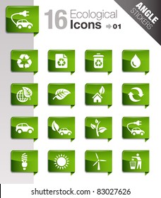 Angle Stickers - Ecological Icons