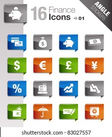 Angle Stickers - Finance icons